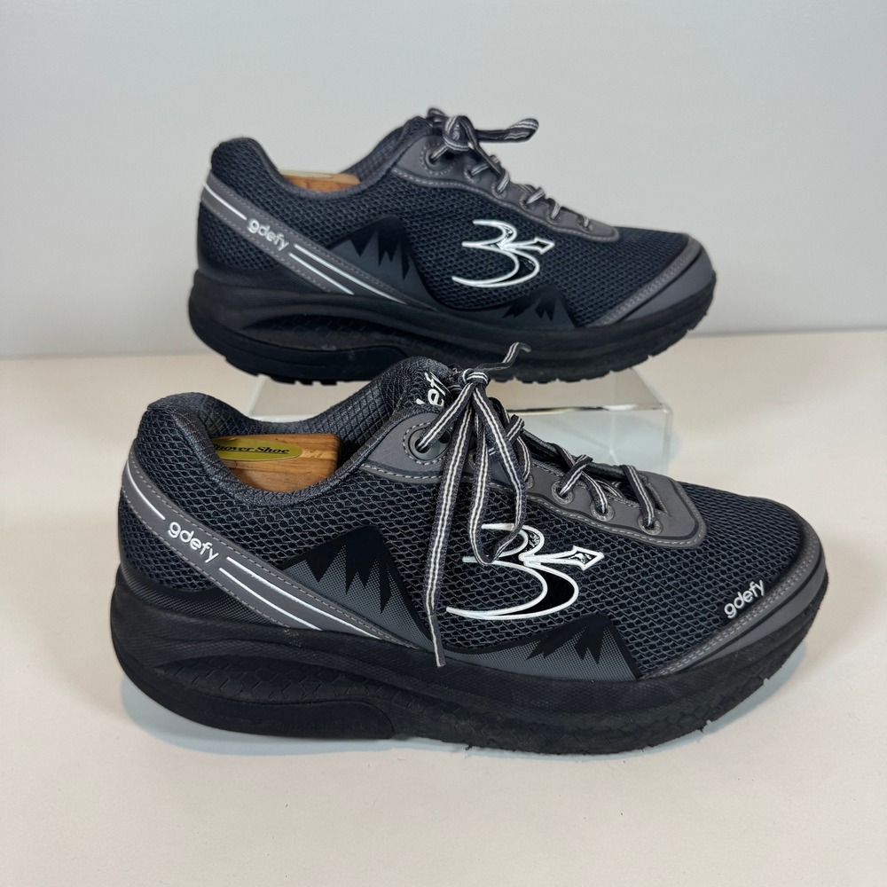 Gravity Defyer Ion Men 9 Grey Black VersoShock Walking‎ Shoes TB9024FGL-M